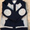 NWOT Bloomie’s Baby zip up hooded sweater, 0-3mos