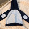 NWOT Bloomie’s Baby zip up hooded sweater, 0-3mos