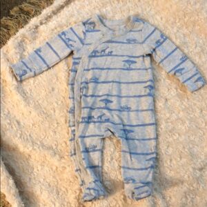 Lightly worn BabyGap footed one piece, 0-3mos