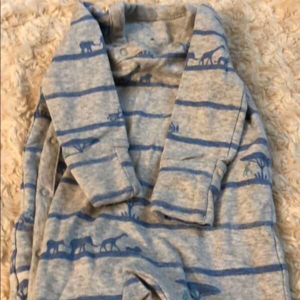 Lightly worn BabyGap footed one piece, 0-3mos