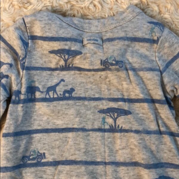 Lightly worn BabyGap footed one piece, 0-3mos