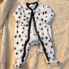Petit Lem, footed velour one piece, 3mos, lt wear