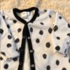 Petit Lem, footed velour one piece, 3mos, lt wear