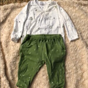 Angel Dear, 2 pc onesie and pant, 3-6mos