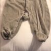 Baby Gap Organic, grey velour onesie, 0-3 mos