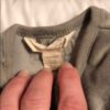Baby Gap Organic, grey velour onesie, 0-3 mos