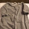 Baby Gap Organic, grey velour onesie, 0-3 mos