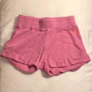 Joules, girl’s cuffed short, pink, 3-4 yr