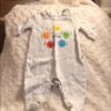 Baby Gap footed jersey onesie, like new, 0-3mos
