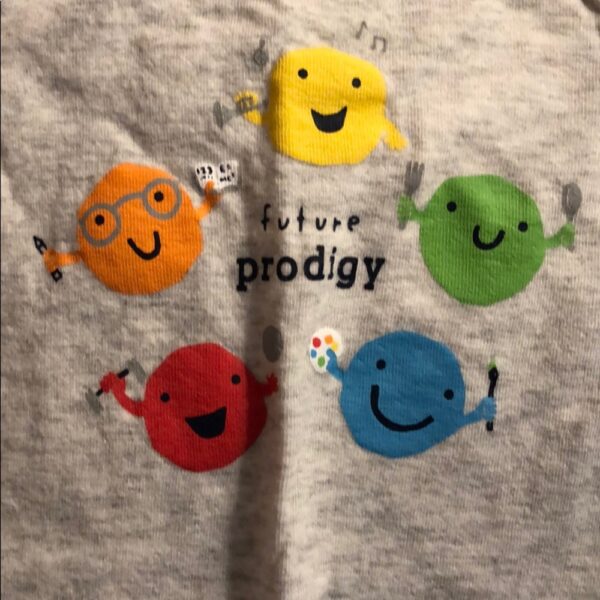 Baby Gap footed jersey onesie, like new, 0-3mos