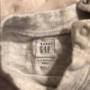 Baby Gap footed jersey onesie, like new, 0-3mos