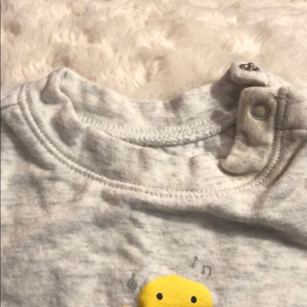 Baby Gap footed jersey onesie, like new, 0-3mos