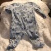 Petit Lem, footed grey horse onesie, 6 mos