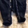 Like new, Ralph Lauren navy footed onesie, 3 mos