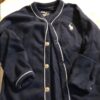 Like new, Ralph Lauren navy footed onesie, 3 mos