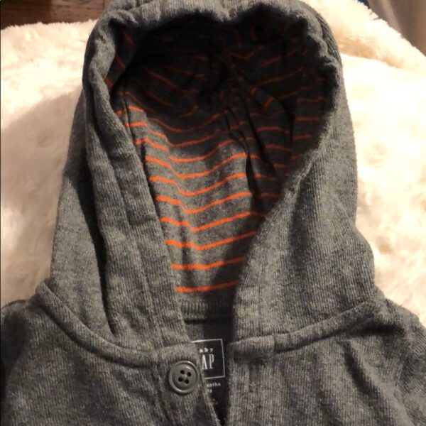 Baby Gap monster hooded one piece, 0-3mos