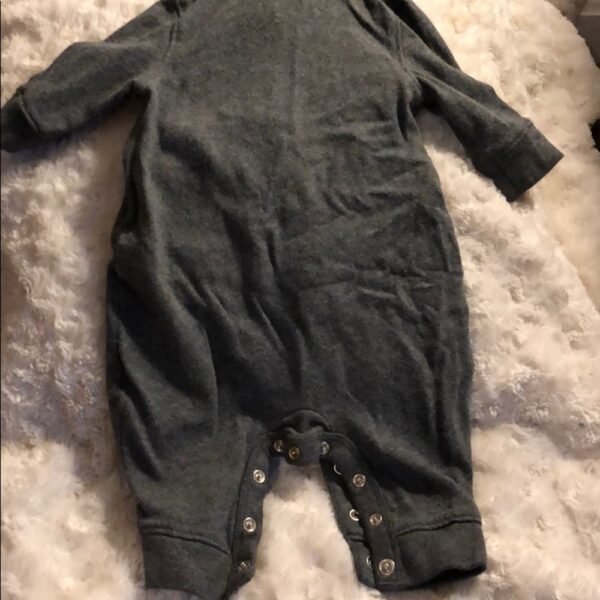 Baby Gap monster hooded one piece, 0-3mos