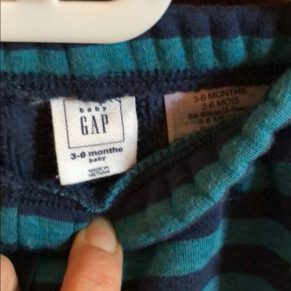 Pair of super soft fleece lined Gap joggers, 3-6mo
