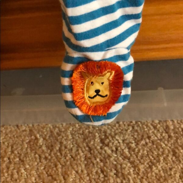 Like new, Le Top footed onesie, 3 mos