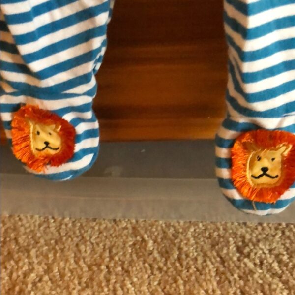Like new, Le Top footed onesie, 3 mos