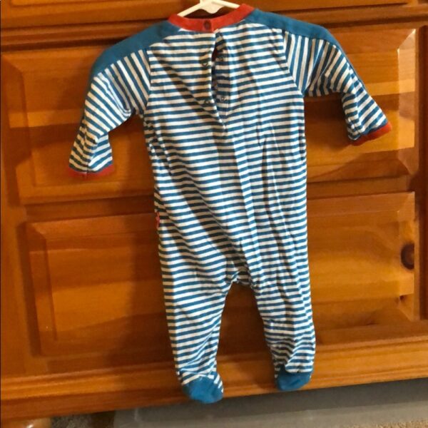 Like new, Le Top footed onesie, 3 mos