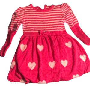 Deux par Deux, pink sweater dress, 18 mos