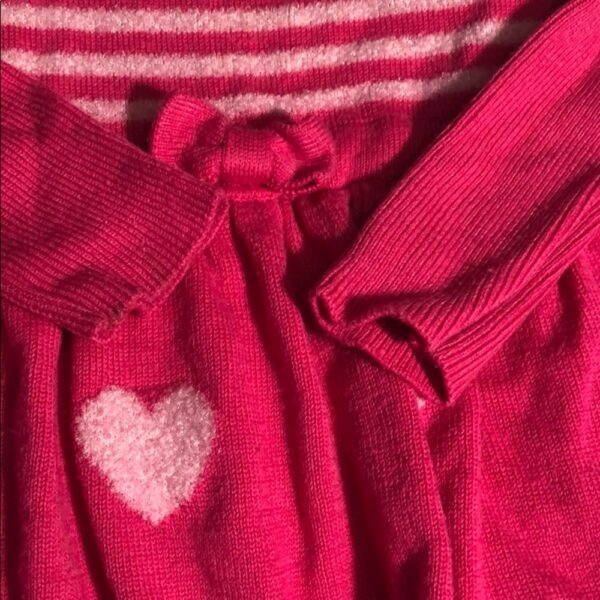 Deux par Deux, pink sweater dress, 18 mos