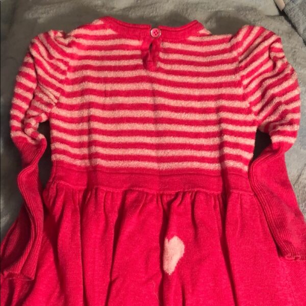 Deux par Deux, pink sweater dress, 18 mos