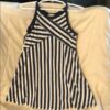 Girl’s navy and white striped tank dress, size 4t
