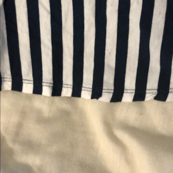 Girl’s navy and white striped tank dress, size 4t