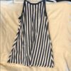 Girl’s navy and white striped tank dress, size 4t