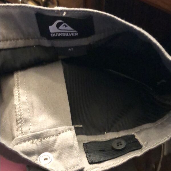 NWT, Pr of grey boys Quiksilver shorts, size 4t