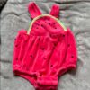 Le Top, Watermelon velour jumper, 18 mos