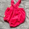 Le Top, Watermelon velour jumper, 18 mos