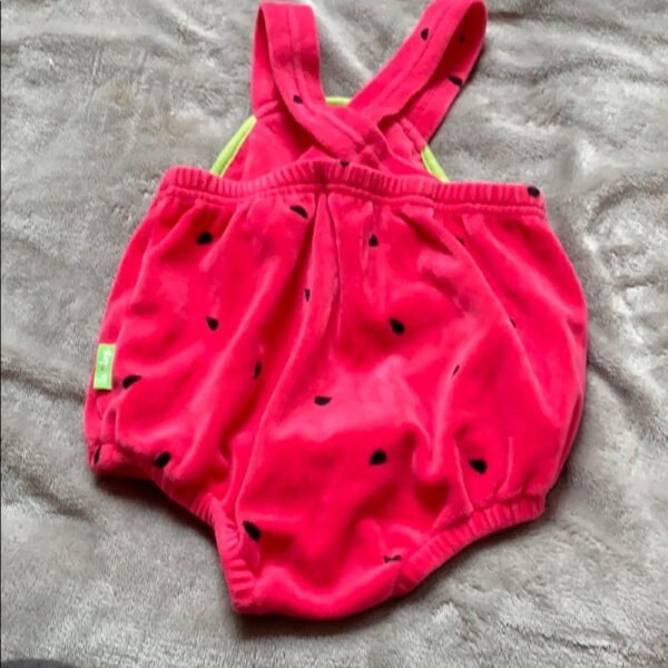 Le Top, Watermelon velour jumper, 18 mos
