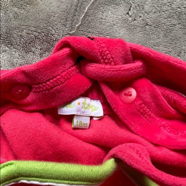 Le Top, Watermelon velour jumper, 18 mos