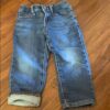 Pr of boys jersey lined Gap jeans, size 3 straight