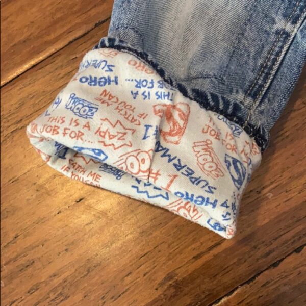 Pr of boys jersey lined Gap jeans by Junk Food, 3t