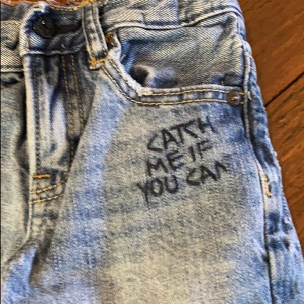 Pr of boys jersey lined Gap jeans by Junk Food, 3t