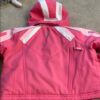 Girls’ pink Spyder ski coat, removable hood, sz 2
