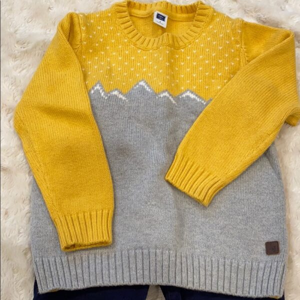 Janie & Jack sweater and cords set, size 3 yrs