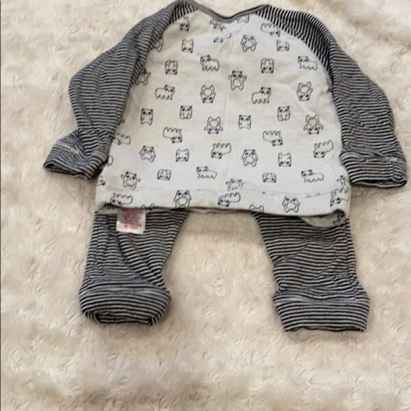 Petit Lem, 2 pc, double thick soft cotton set, 6mo