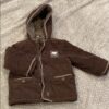Boy’s brown corduroy winter coat, Obaibi, 23mos