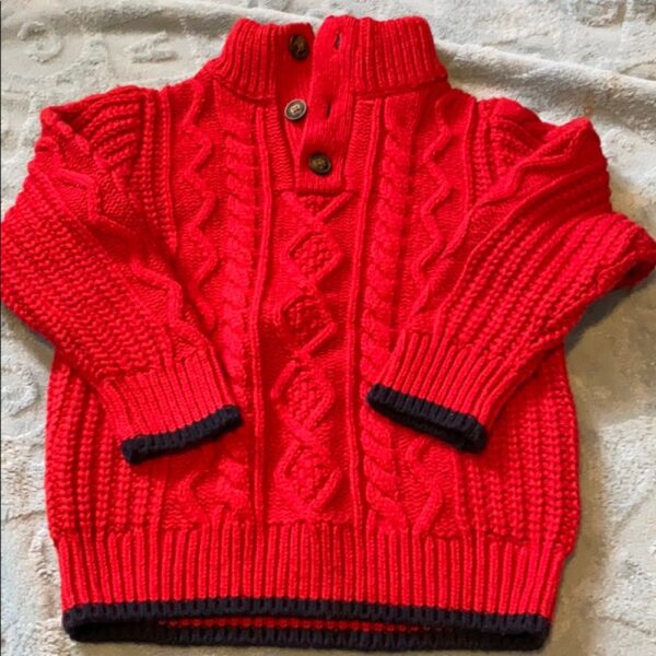 NWOT, Baby Gap, boys mock neck cable sweater, sz 3