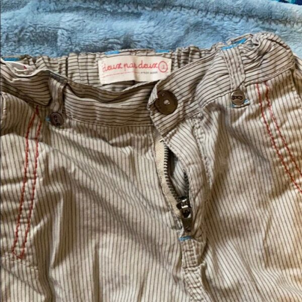 Deux Par Deux, tshirt and cargo pants set, size 3