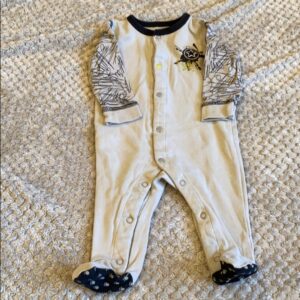 Blue Banana, one piece footie, size 6 months