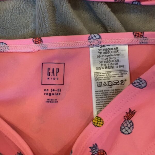 NWOT, GAP girls pink bikini, size 4-5