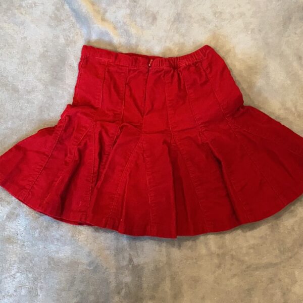 Ralph Lauren red corduroy skirt with zipper, 3t