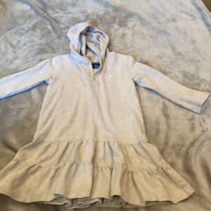 Ralph Lauren hooded ruffled polo dress, size 4