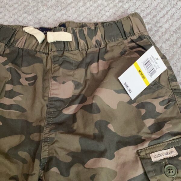 NWT Lucky brand camo elastic waist shorts, sz 10